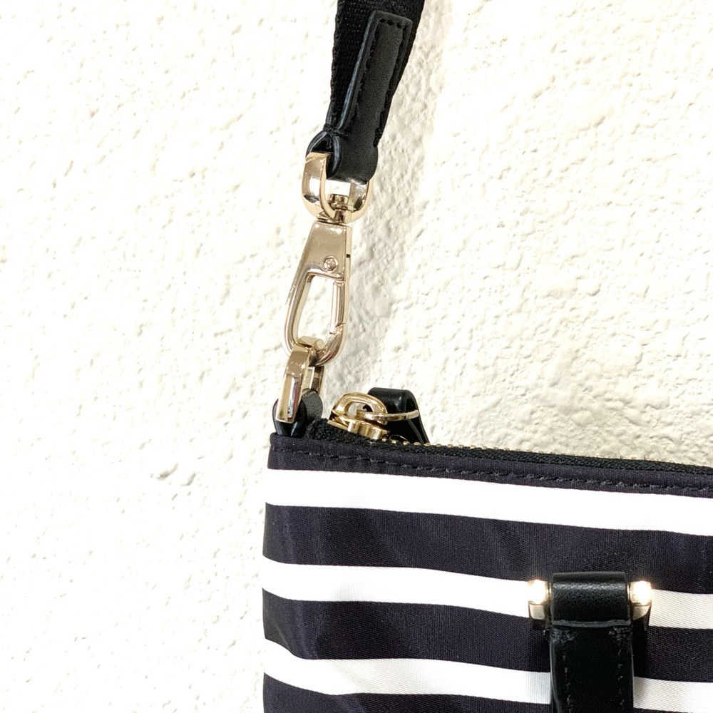 Kate Spade Black & White Stripes Crossbody Bag - Picture 13 of 13